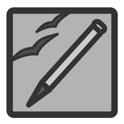 Download free pencil grey square icon